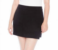 I Love Tyler Madison Shira Assymetric Skort in black - women's shorts