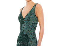 Mac Duggal - Beaded Floral Sequin Gown