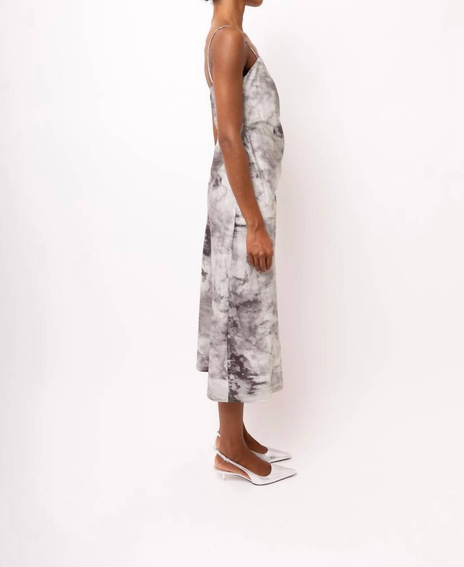 Amylynn - Bluhr Spaghetti Strap Midi Dress