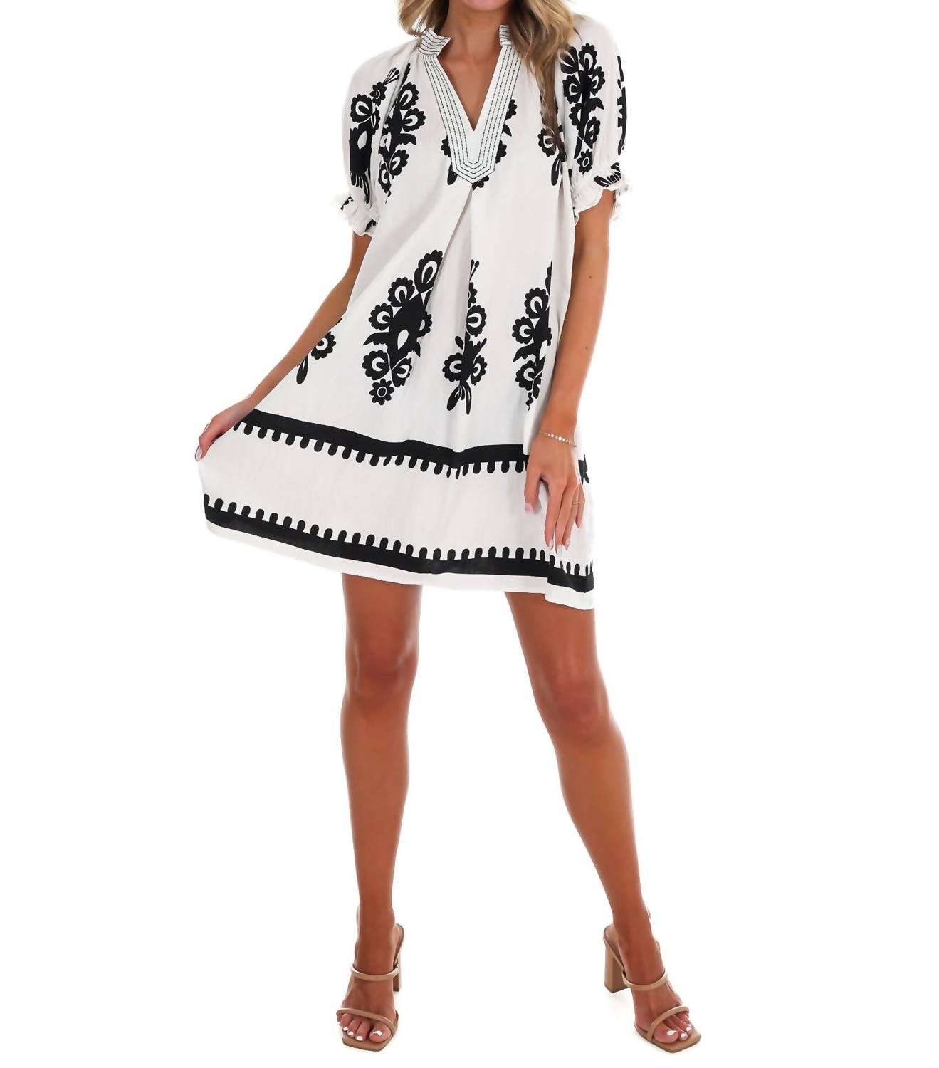 Umgee - Summer Story Print Mini Dress