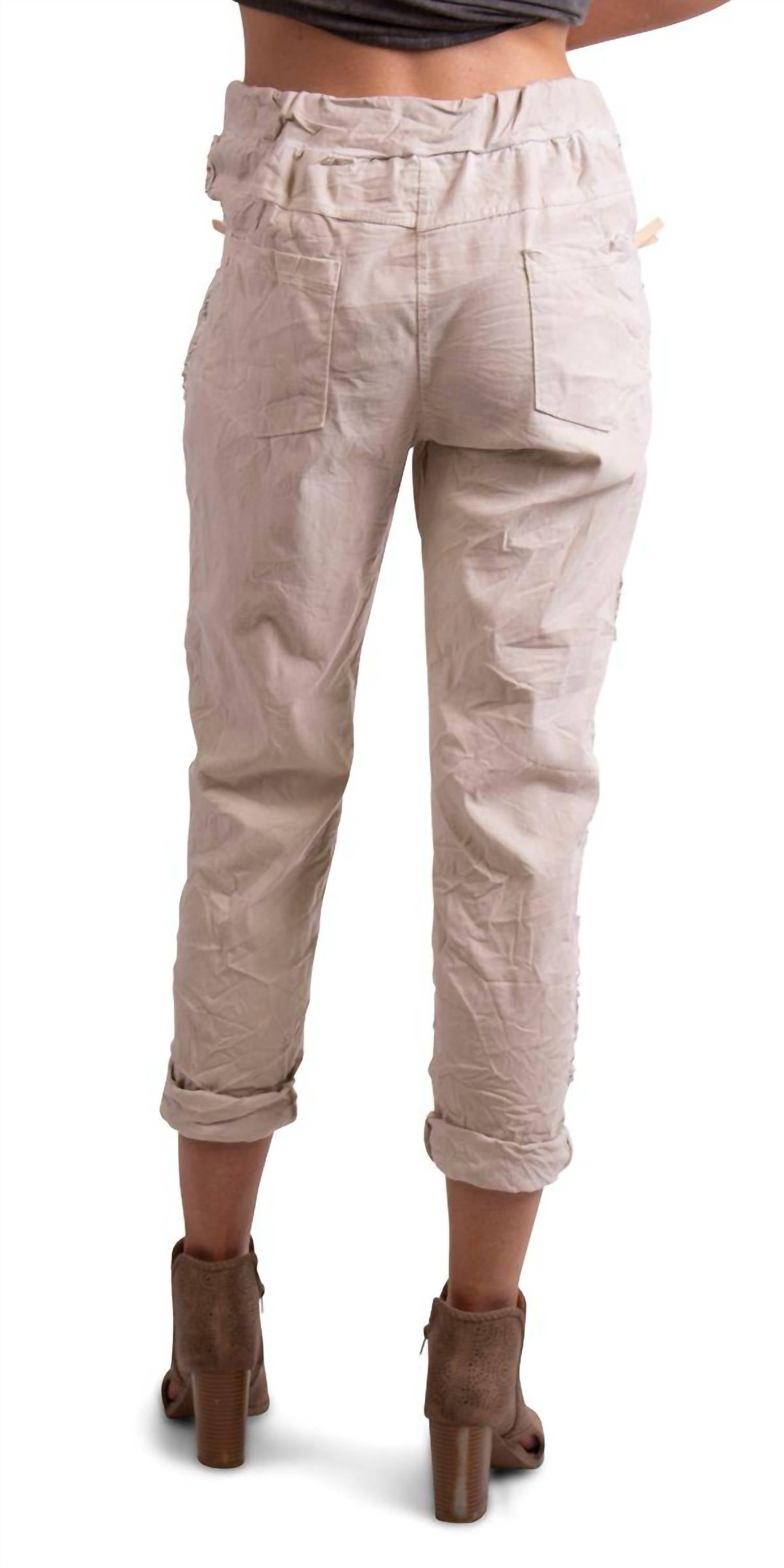Gigi Moda - Caterina Cotton Cropped Pants