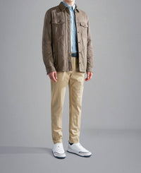 Paul & Shark - Aqualeather Quilted Suede Shacket