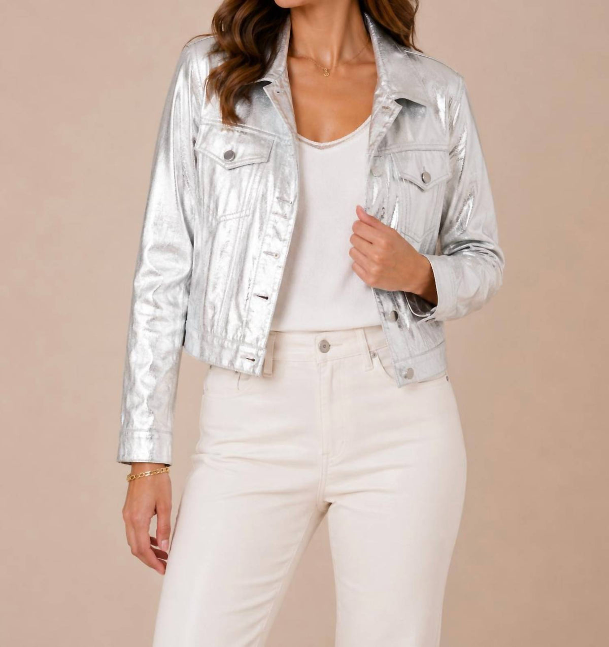 Insight - Metallic Denim-Inspired Jacket
