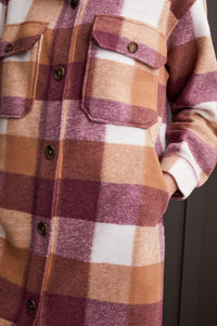 Tribal - Plaid Long Shacket
