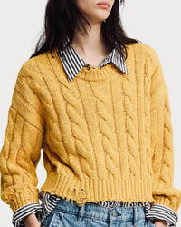 Denimist - Oversized Cropped Sweater