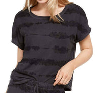 Jenni By Jennifer Moore - Women's Printed Lace Up Pajama Top
