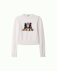 Re/Done - Mickey And Minnie Cashmere Crewneck Tee