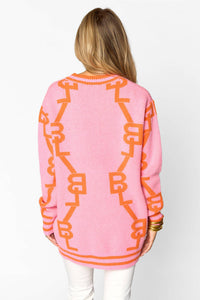 Buddylove - Varsity Long Sleeve Button Up Cardigan