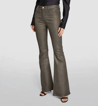 Frame - Le 70s Coated Glitter High Waist Flare Jeans