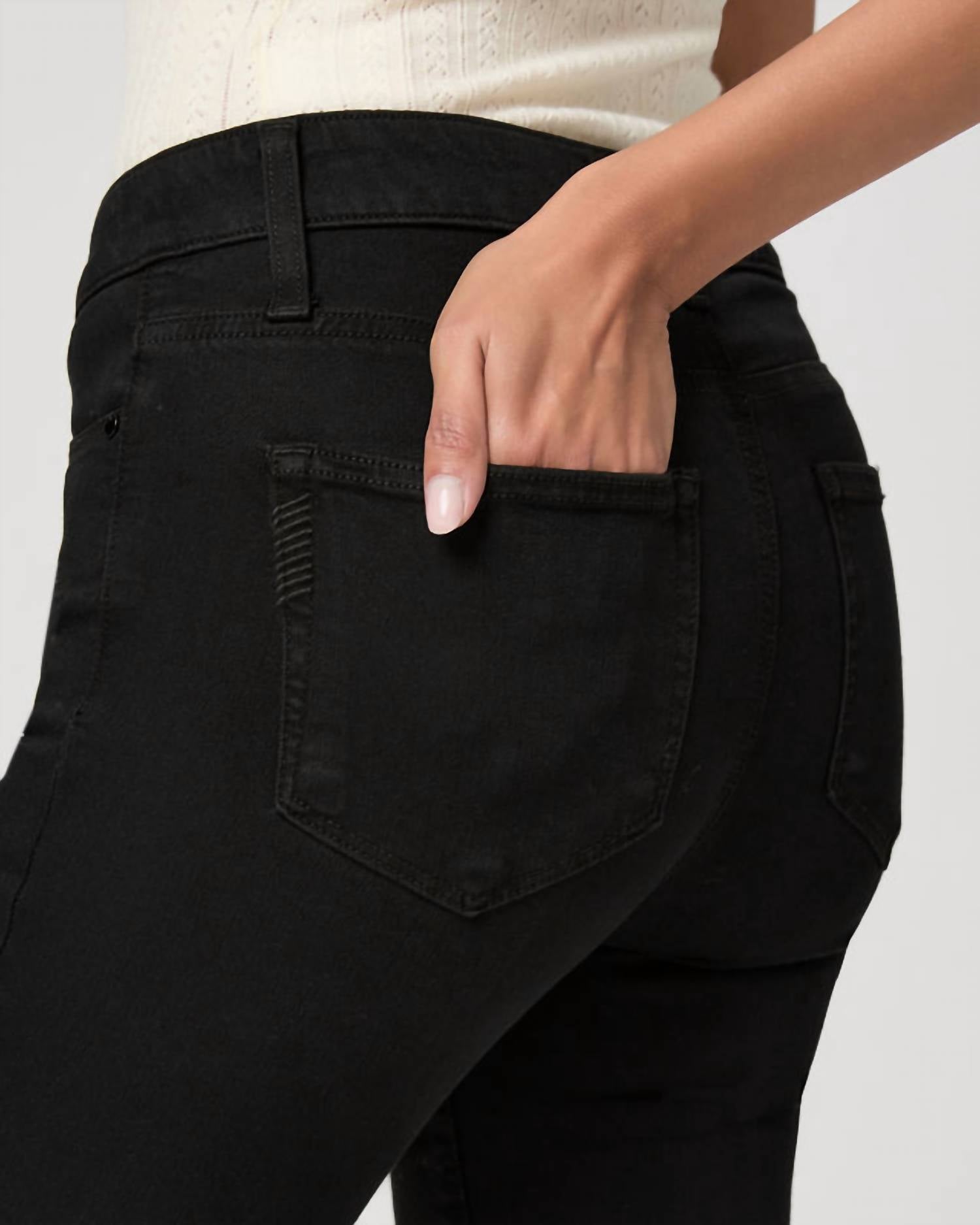 Paige - High Rise Manhattan Boot Cut Jeans