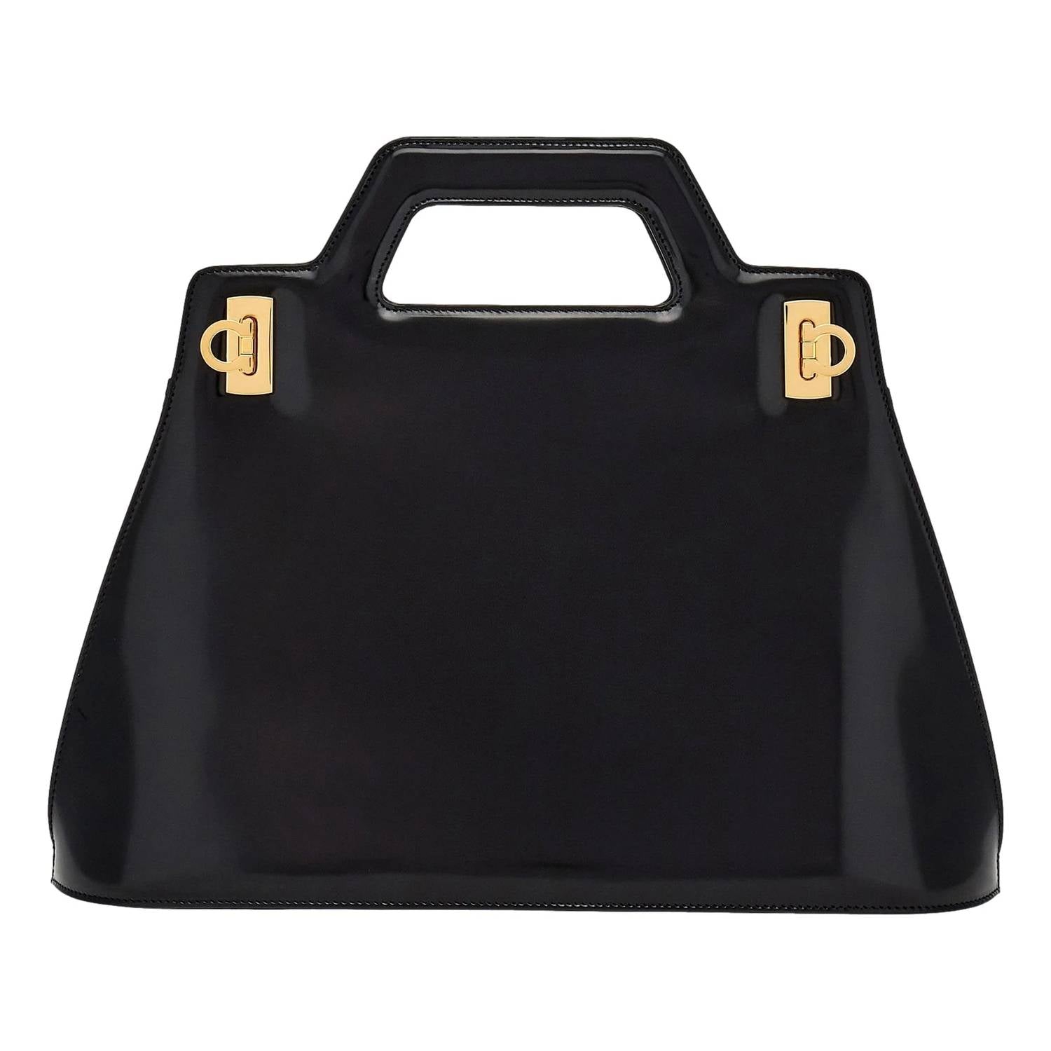 Salvatore Ferragamo - Women's Wanda Patent Leather Top Handle Handbag
