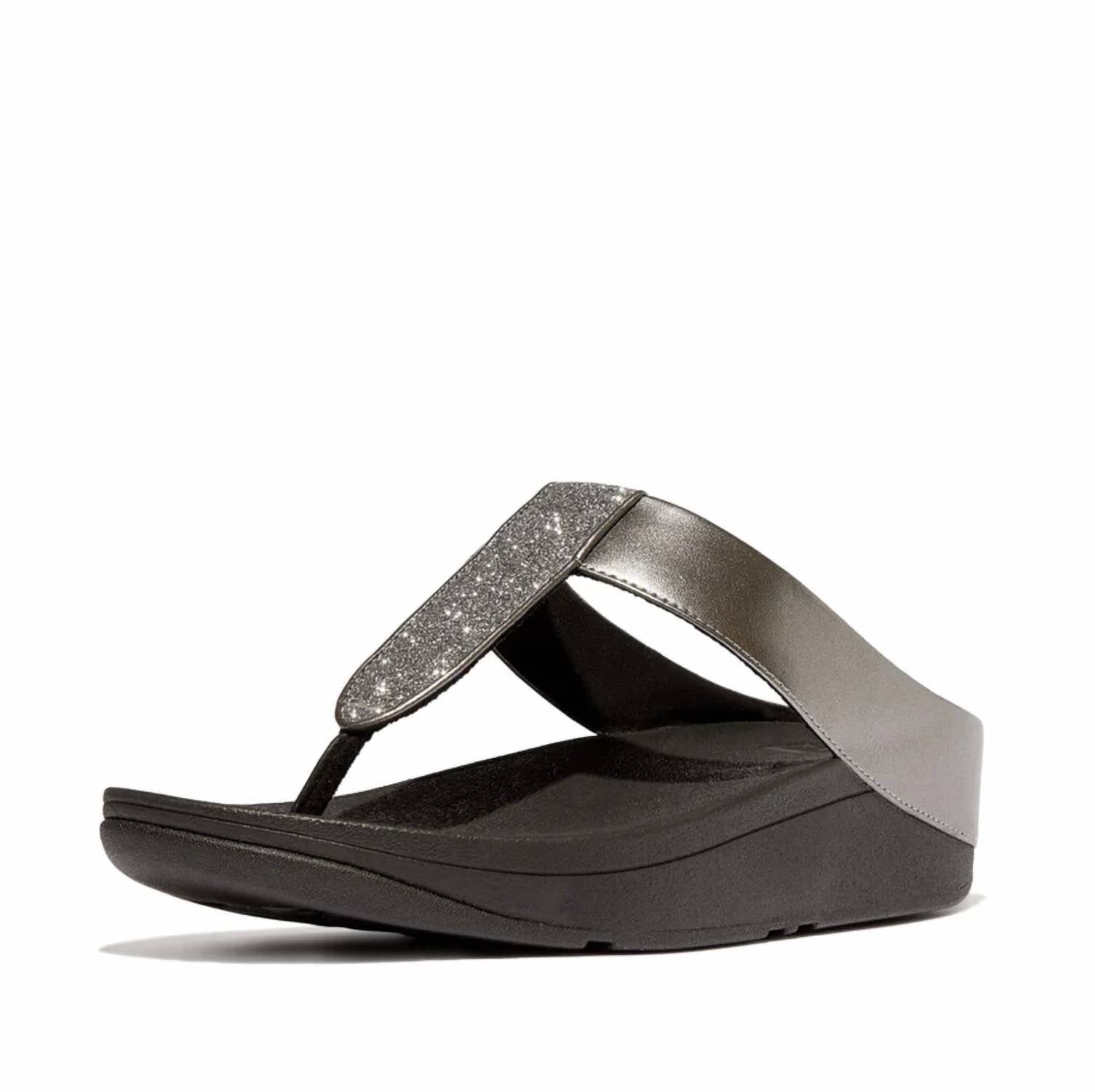 Fitflop - Women's Fino Glitterdust Metallic Toe-post Sandals