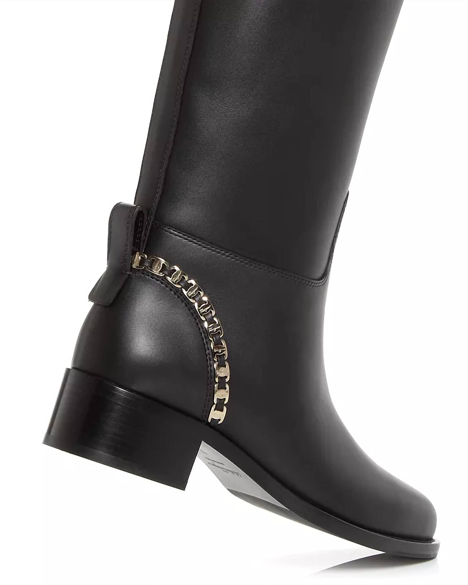 Salvatore Ferragamo - Women's Vara Chain Knee-high Boots