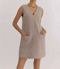 Entro - Women's Button Quilted Dress