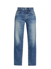 RE/DONE 90's High Rise Loose Jean in distressed 1 - women's jeans - detail view