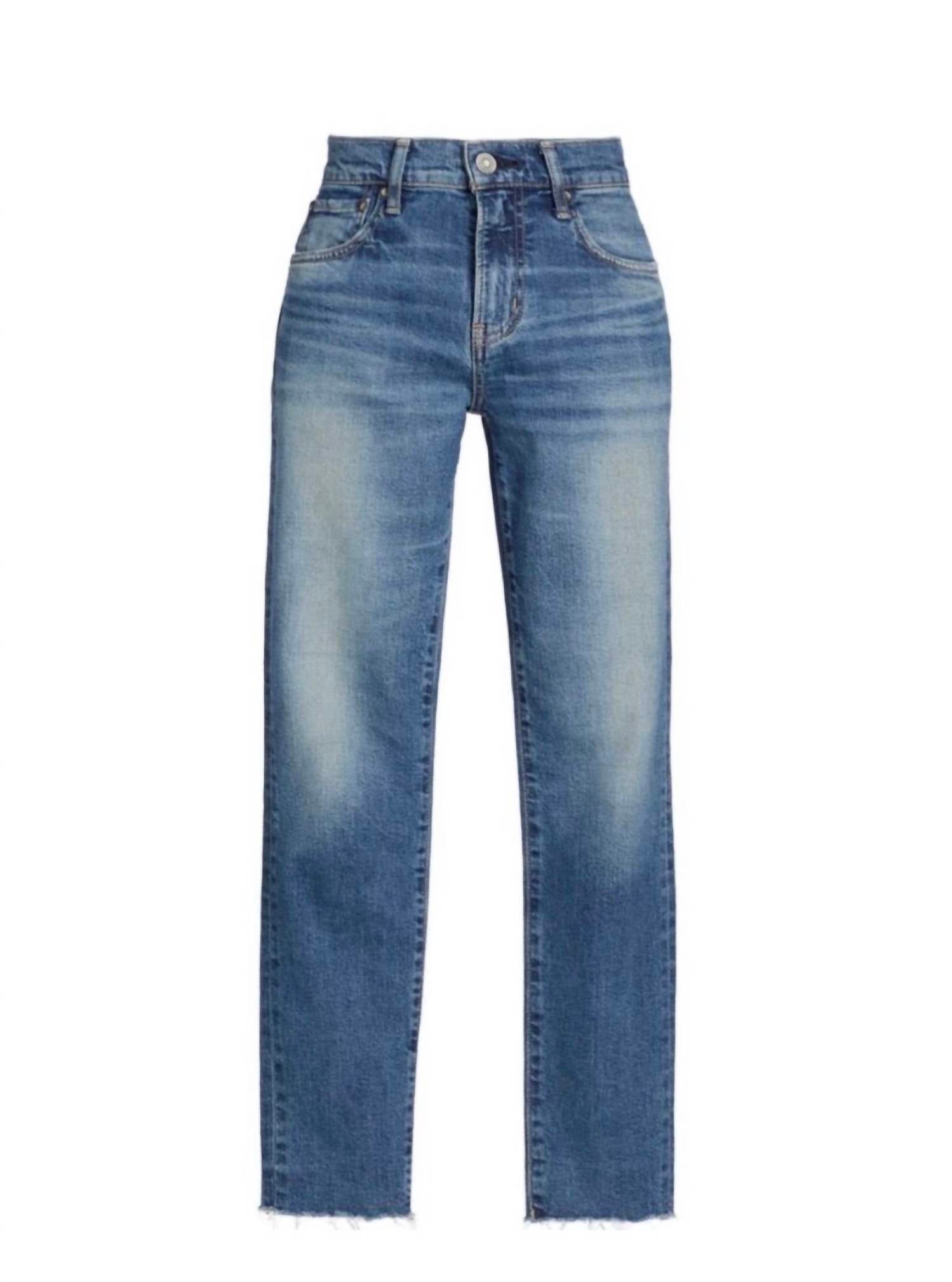 RE/DONE 90's High Rise Loose Jean in distressed 1 - women's jeans - detail view