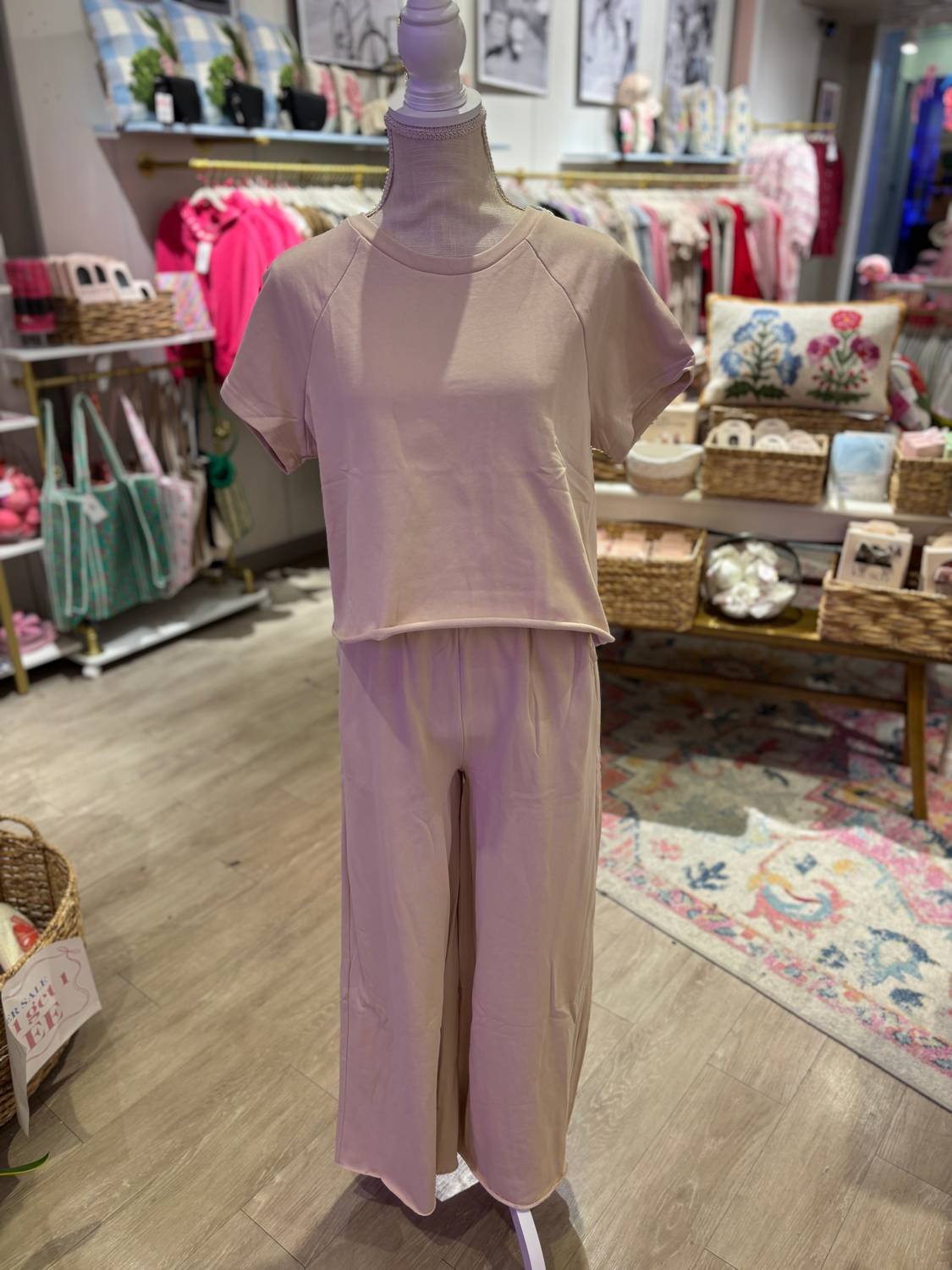 Listicle - Women's Short Sleeve Shirt & Sweatpants Set