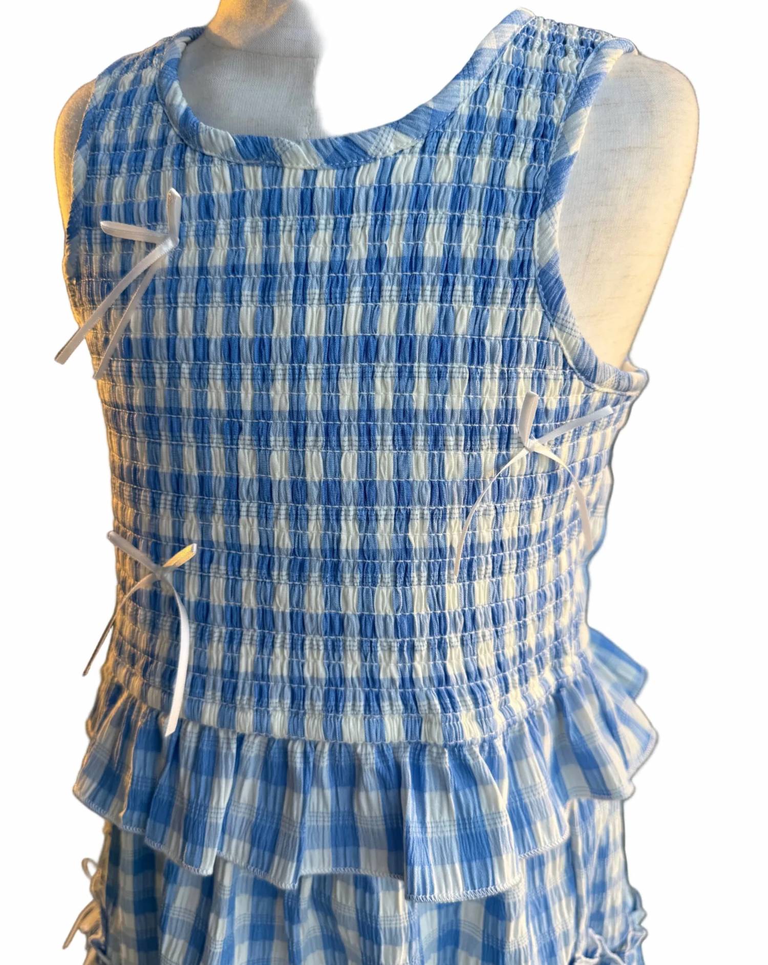 Hannah Banana - Smocked Gingham Top