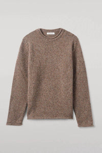Johnstons Of Elgin - Crew Neck Rolled Trims Sweater