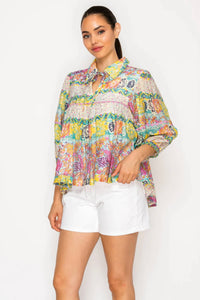 Meet Me In Santorini - Kallisti Festival Blouse