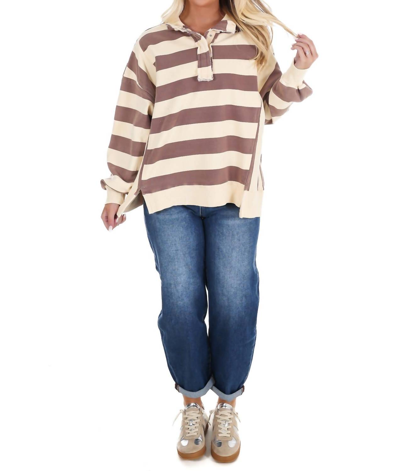 Easel - Field Day Rugby Stripe Pullover