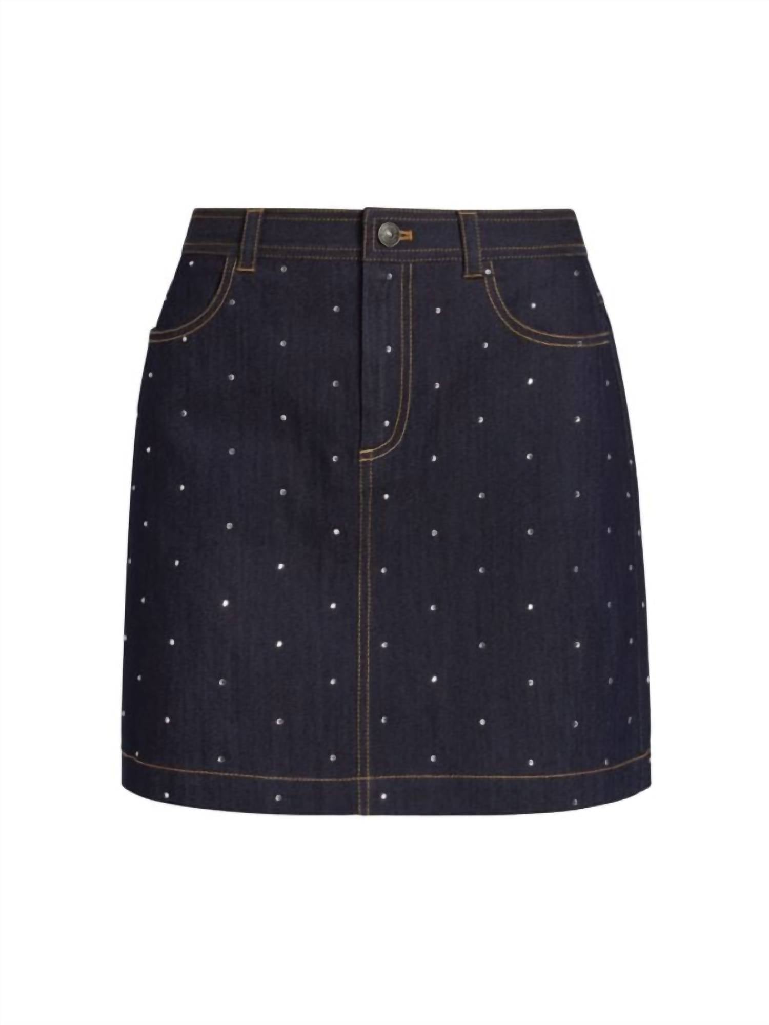 Cinq A Sept - Ditsy Rhinestone Lynette Mini Skirt