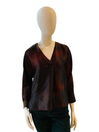 Go By Go Silk - Women's V Neck Blouse