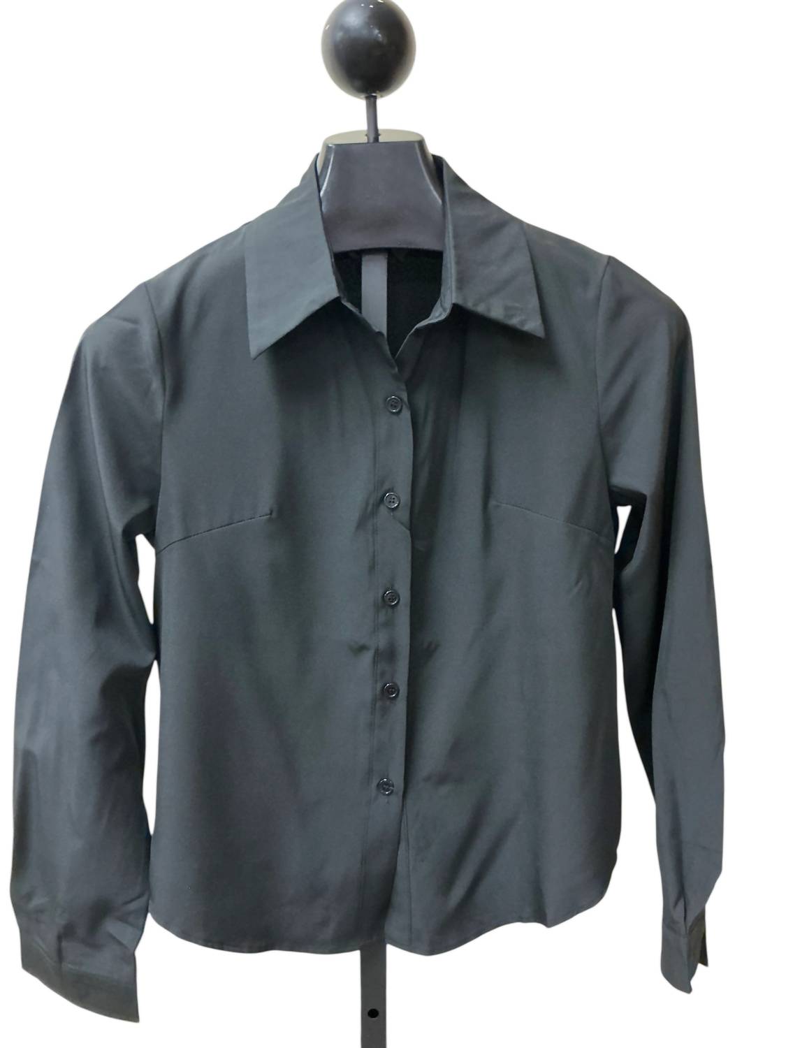 PINCH Women's Classic Button Up Blouse in black - women's blouse