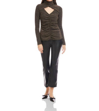 Fifteen Twenty - Adina Crossover Turtleneck Top
