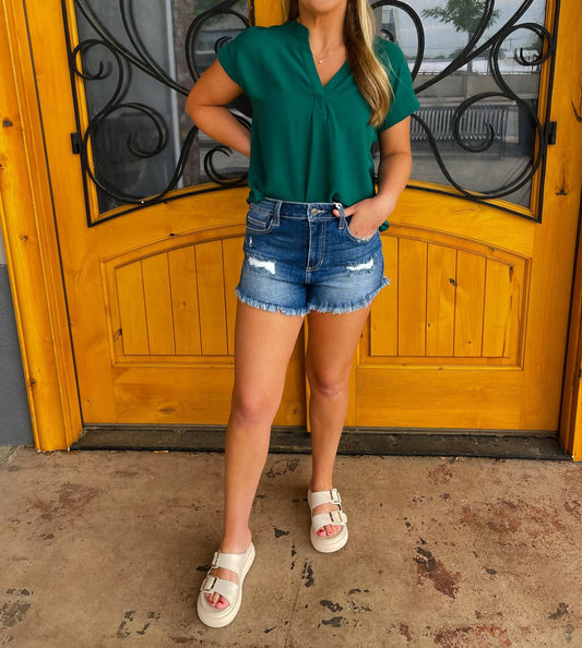 Cello - Feeling Flirty Denim Shorts