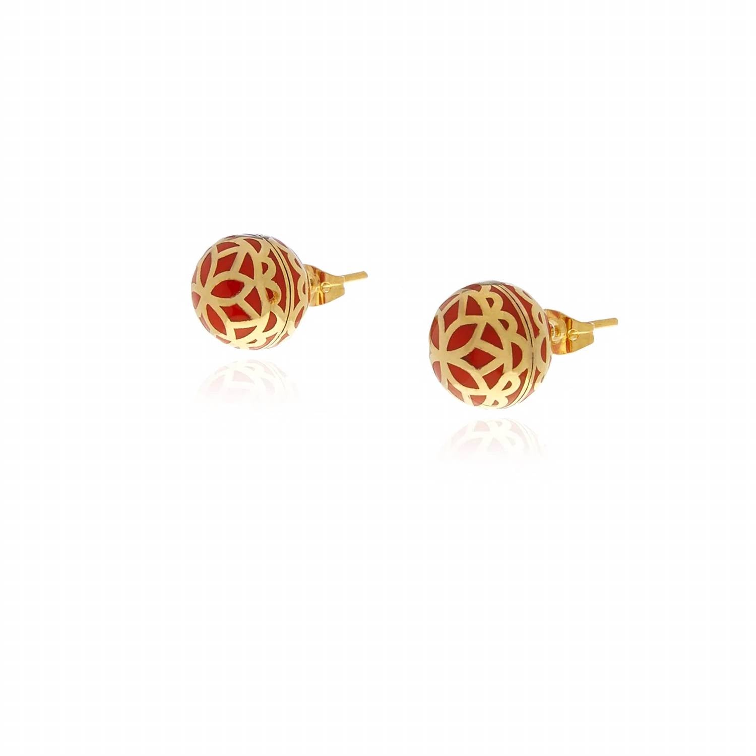 Georgina Jewelry - Women's Signature Flower Sphere Carmelina Small Earrings