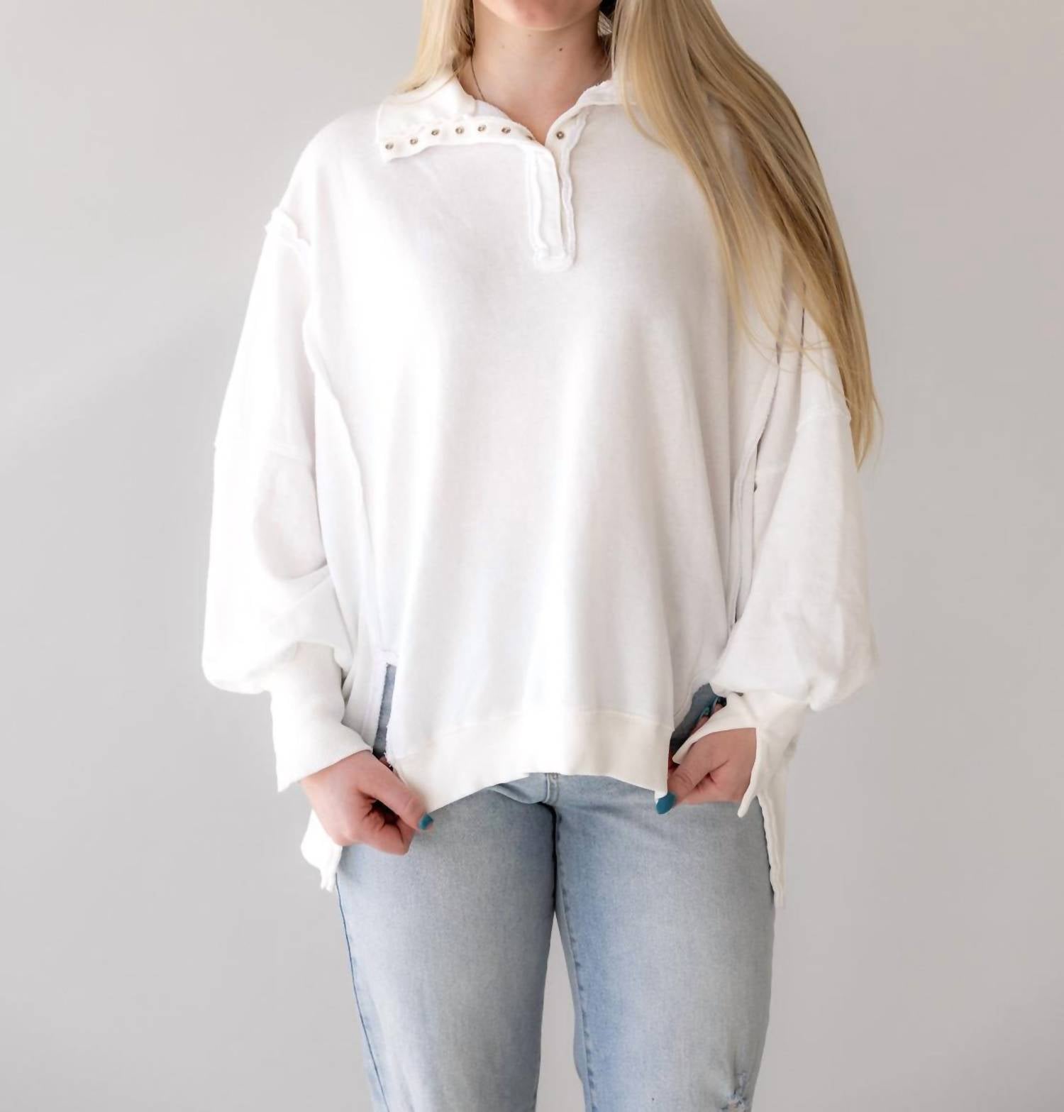 Free People - Camden Henley Sweatshirt
