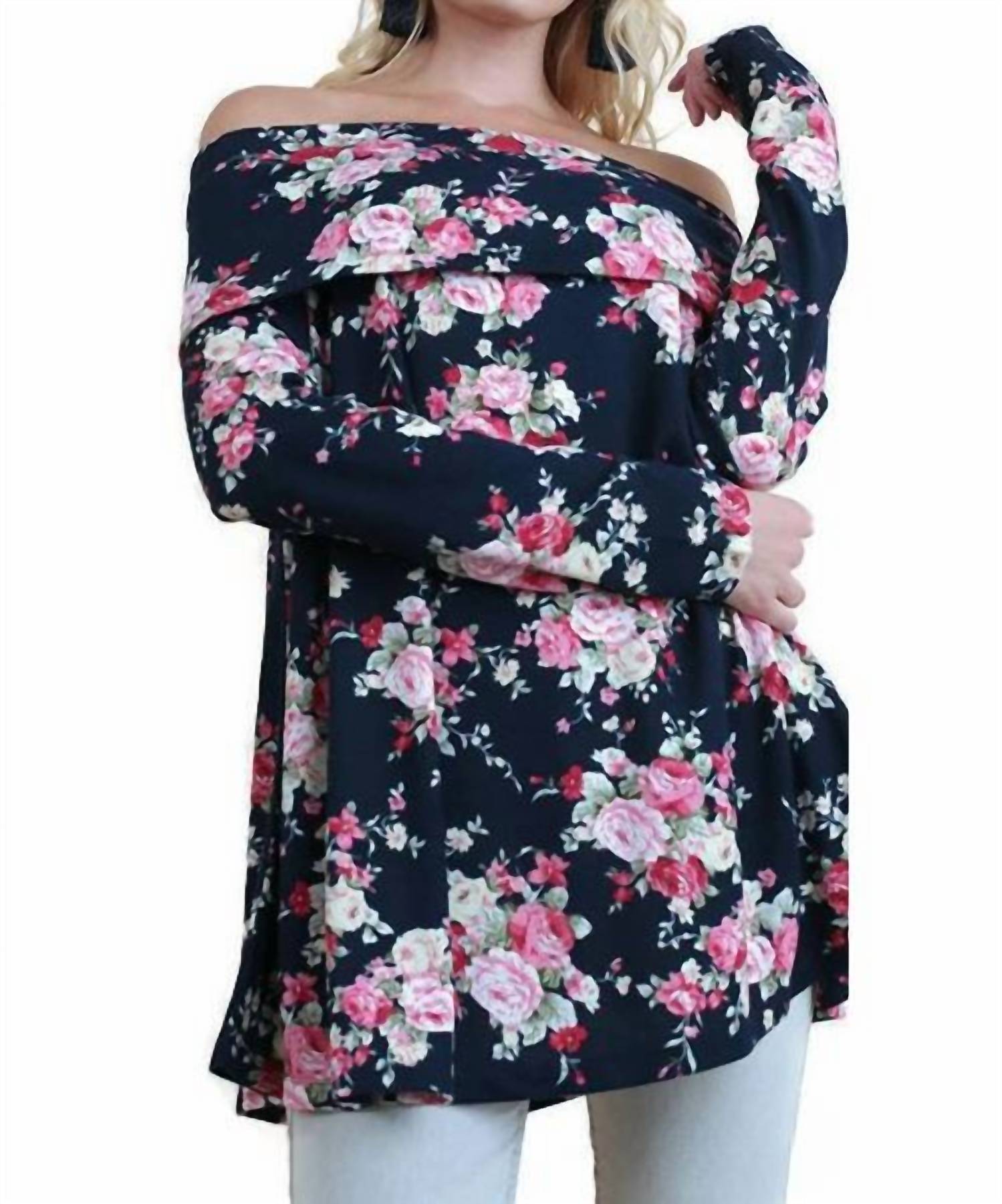 Umgee - Rose Garden Off the Shoulder Top