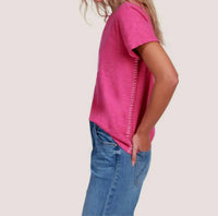 Dylan - Contrast Stitch Crew Neck Tee