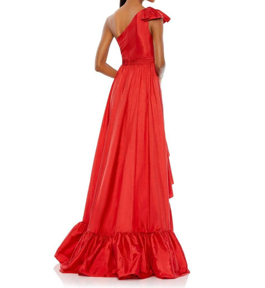 Mac Duggal - Asymmetrical One Sleeve Long Dress