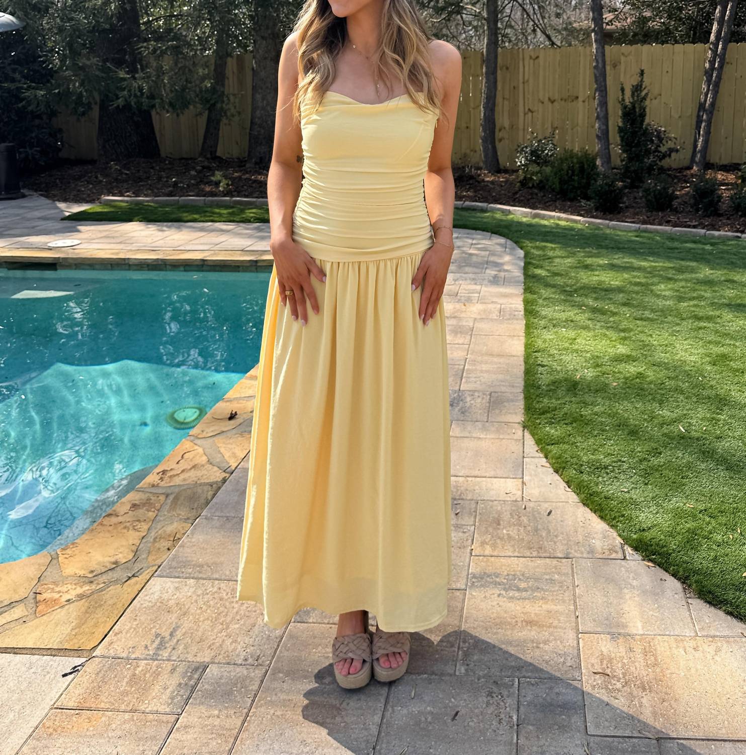 needii Buttercup Maxi Dress in yellow - women's dress - view 4