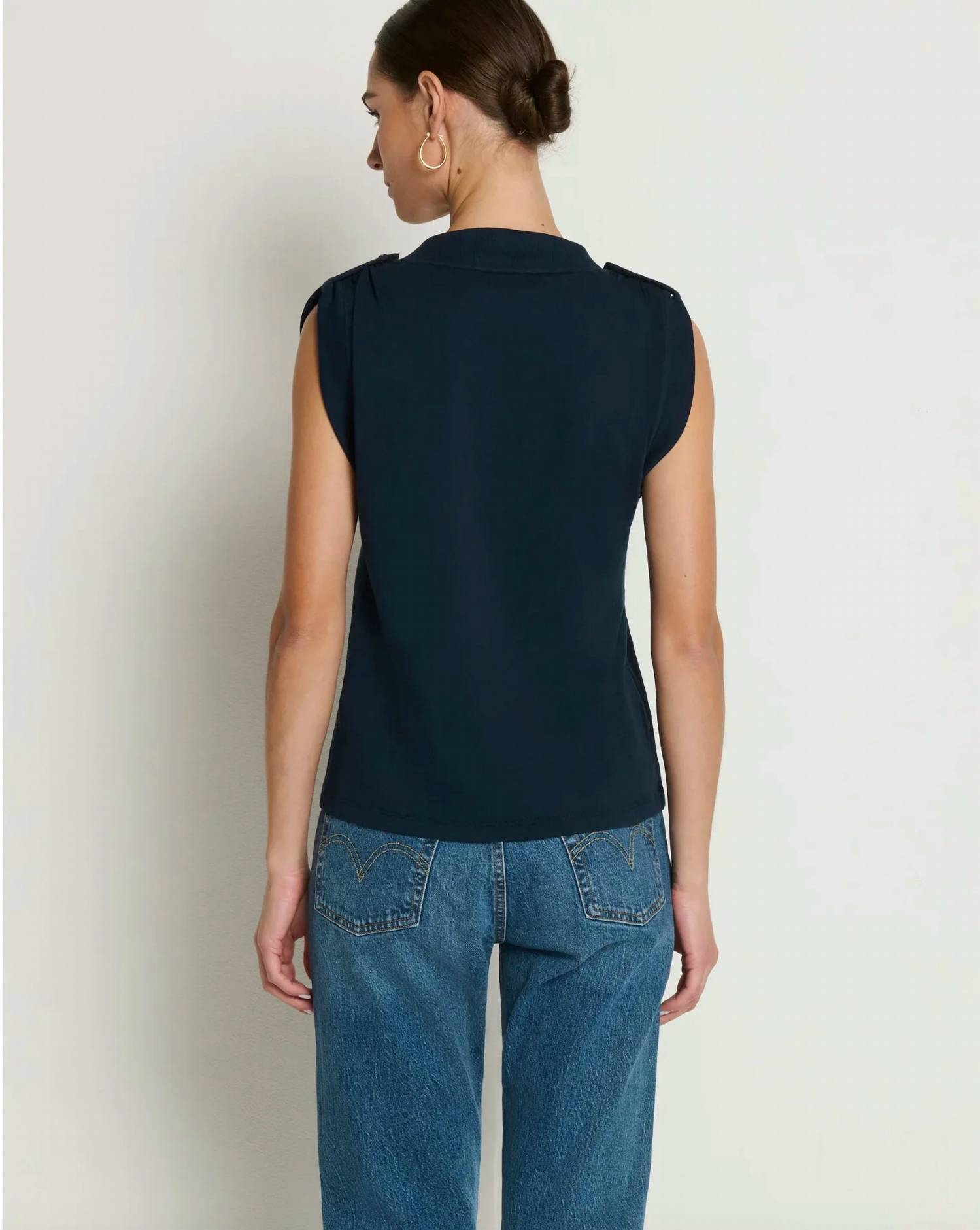 Nation Ltd - Mikka Buttoned Shoulder Tank