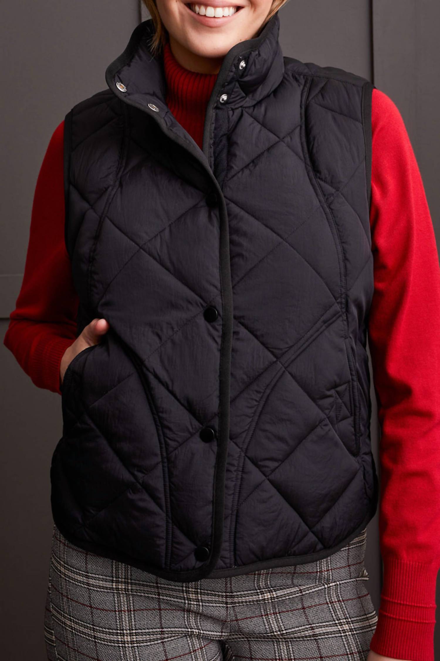 Tribal - Quilted A-line Puffer Vest