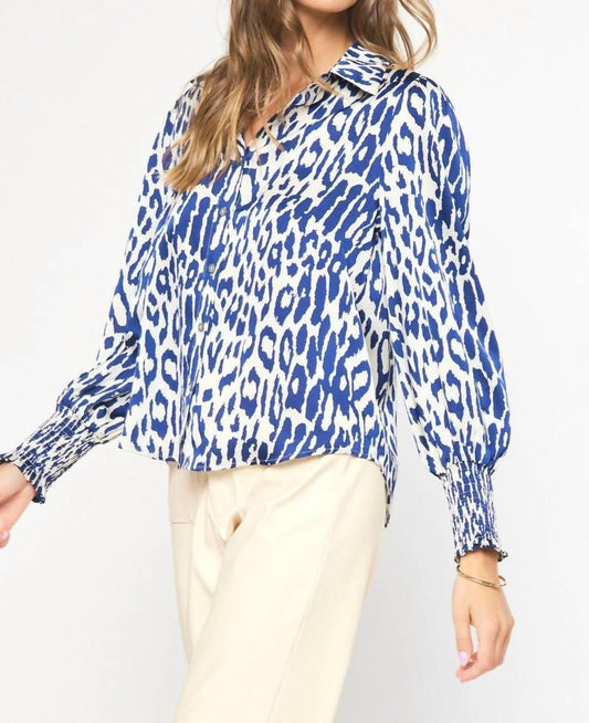 Entro - Collared Button Up Top