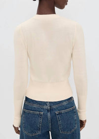DL1961 - Women's Lunne Sweater in ivory - women's sweater - alternate view