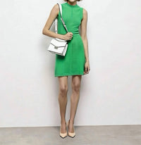 THE KOOPLES Romantic Knit Mixed Media Dress in gre01 - women's dress - view 7