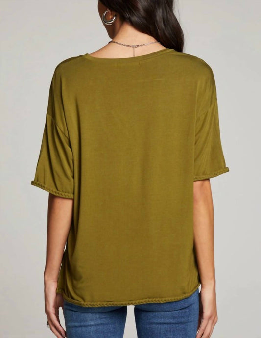 Chaser - Braid Trim Jersey Tee