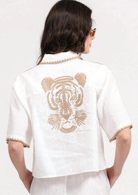 Las Surenas - Linen Short Top
