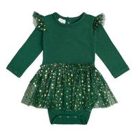 Sweet Wink - Kid's Shimmer Long Sleeve Tutu Bodysuit