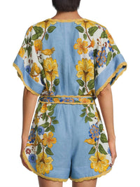 Farm Rio - Garden Scarf Cover Up Romper