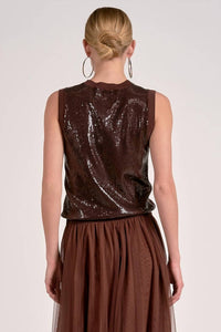 Elan - Haven Sequin Tank Top
