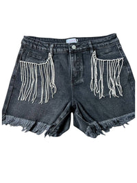 Jess Lea - Jovie Fringe Rhinestone Shorts