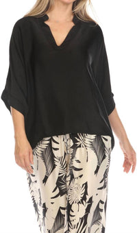 FLORA ASHLEY Not Ordinary Blouse in black - women's blouse