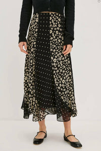 Rails Felina Midi Skirt in daisy dot combo - women's skirt