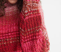 525 America - Women's Ombre Mockneck Pullover Top